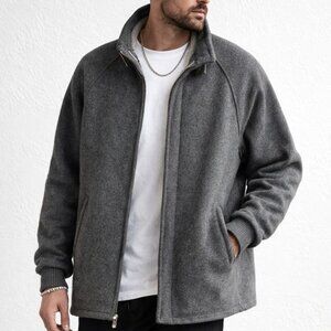 Rare Vintage 40s 50s Woolrich Wool Jacket Mens Zip Up Lined Winter Coat